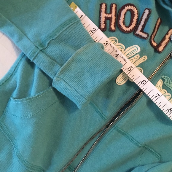 XS teal Hollister Cali Hoodie like New - Picture 3 of 8